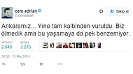 3. Ankara Saldırısı Sonrası Ünlüler Sosyal Medyadan Tepki Gösterdi: YETER!