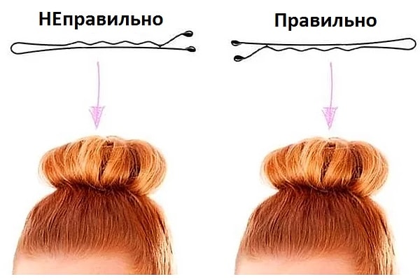 Кроме того, хотели бы напомнить, как правильно закреплять невидимки: