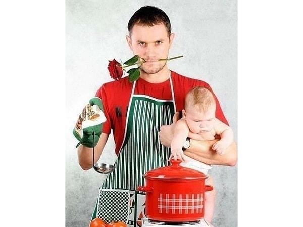 Madde 7 - Kocamı mutfakta iş yaparken gördüğünüzde doğal davranın.Önünüze bakın, hiçbir şey olmamış gibi davranın.