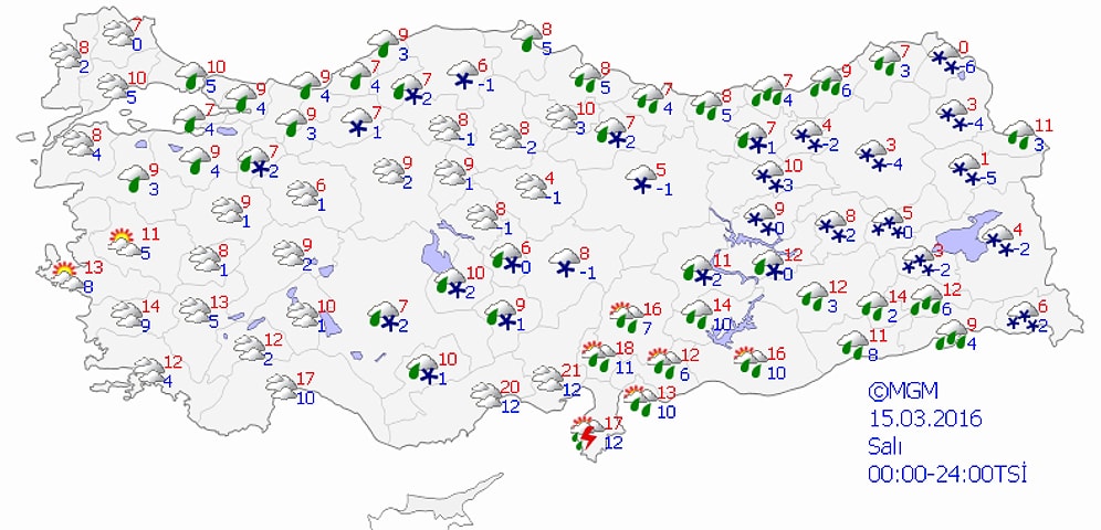 Sıcaklık Mevsim Normalleri Altında, Kuvvetli Yağışlara Dikkat!