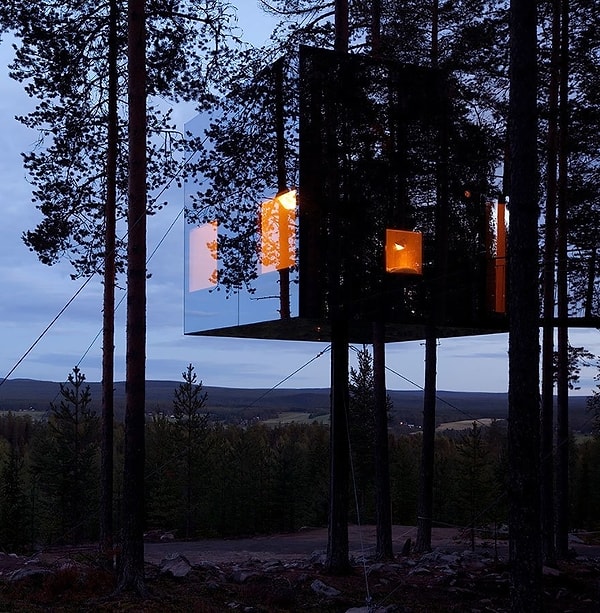 5. Отель The Mirrorcube Tree House, Швеция