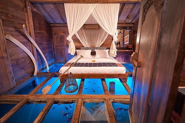 12. Отель Glass Floor Udang House, Бали, Индонезия