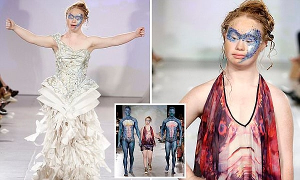 7. Более того, Маделин вышла на подиум в рамках показа на нью-йоркской неделе моды!