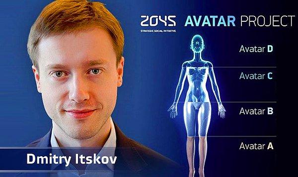 Dmitry Itskov adındaki internet medya şirketi sahibi Rus milyarder, 2045'te insan beynindeki bilgilerin insansı robotlara yüklenmesiyle sonsuza kadar yaşanabileceğini söylüyor.