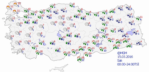 ÖNÜMÜZDEKİ 4 GÜN TÜRKİYE GENELİNDE HAVA