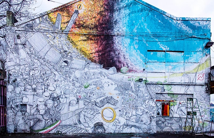 Sokak Sanatçısı Blu, Banka Destekli Sergiyi Protesto İçin Eserlerini Sildi