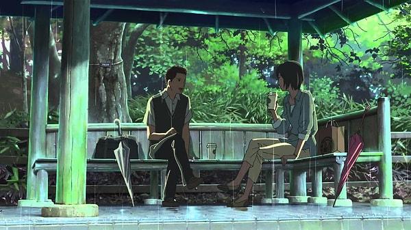2013 tarihli The Garden of Words (orijinal adıyla Koto no ha no niwa) 46 dakikalık bir anime.