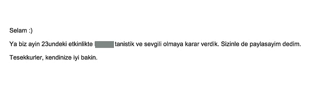 Eşleşmeler sonunda buluşup bir daha görüşmeyenler de var, sevgili olanlar da 😍