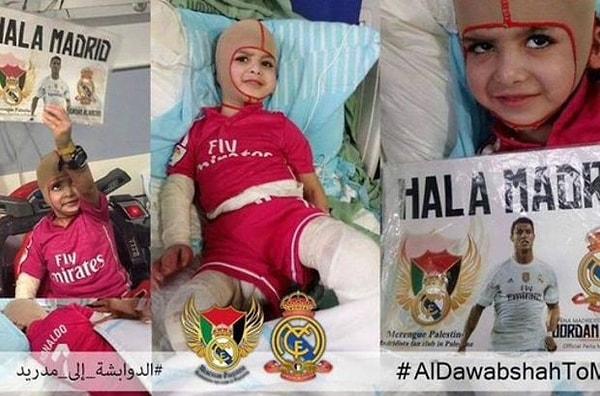 Real Madrid, ailesini bombalı saldırıda kaybeden 5 yaşındaki Filistinli Ahmed Dawabsha'yı İspanya'ya davet etti.