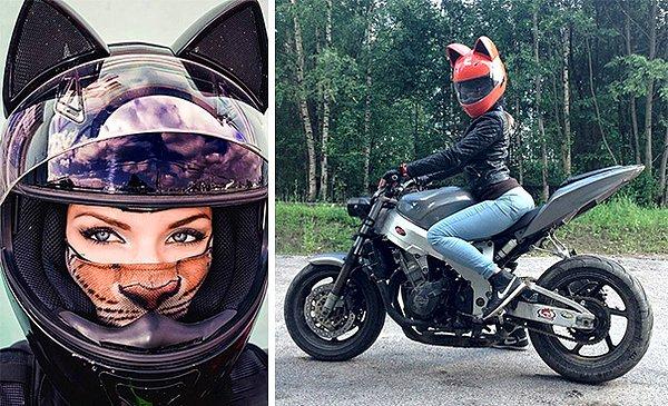 3. "Neko Helmets" markalı kaskların üzerinde bulunan kulaklar herhangi bir kaza ihtimaline karşı fiberglastan üretilmiş, bu yüzden sürüklenme anında tehlike arz etmiyor.