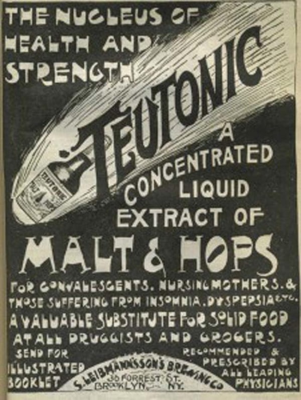 4. В то время как именитые пивоварни производили «волшебное лекарство» от всего на свете, у них появлялись и мелкие конкуренты по всей стране. Одним из самых известных брендов был Liebmann Breweries.