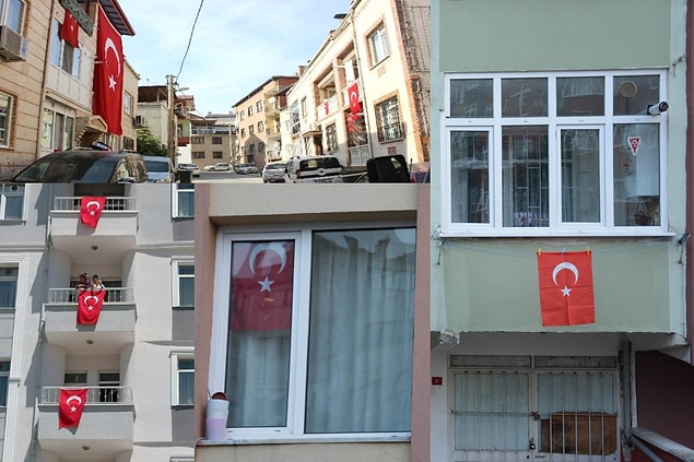 21. Ve Herşeye Rağmen Asılan Asılmaya Devam Edecek Türk Bayrakları