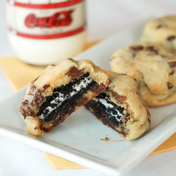 8. Печенье с шоколадом с начинкой из печенья Орео 🍪 🍪 🍪