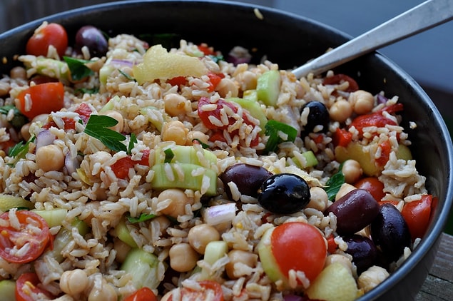 5. Pirinci pilav yerine salata yapsak?