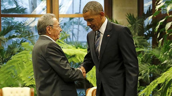 Obama ile Castro'dan Havana'da Tarihi Görüşme