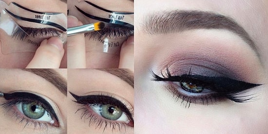 Makyaj Alarmı: Tek Seferde Kusursuz Eyeliner Çekmeyi Vadeden Şablon Instagram'ı Sallıyor!