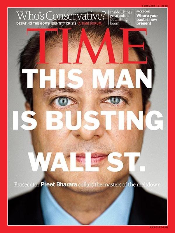 2012'de Time dergisinin kapağında: 'Wall Street'i suç üstü yakalayan adam'