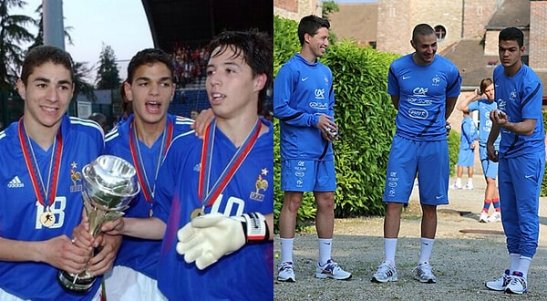 14. Бензема, Насри и Бен-Арфа - когда-то были молодыми звездами французских клубов.