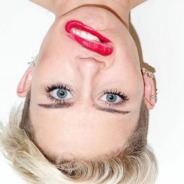 15. Miley Cyrus'ın her zamanki hali.