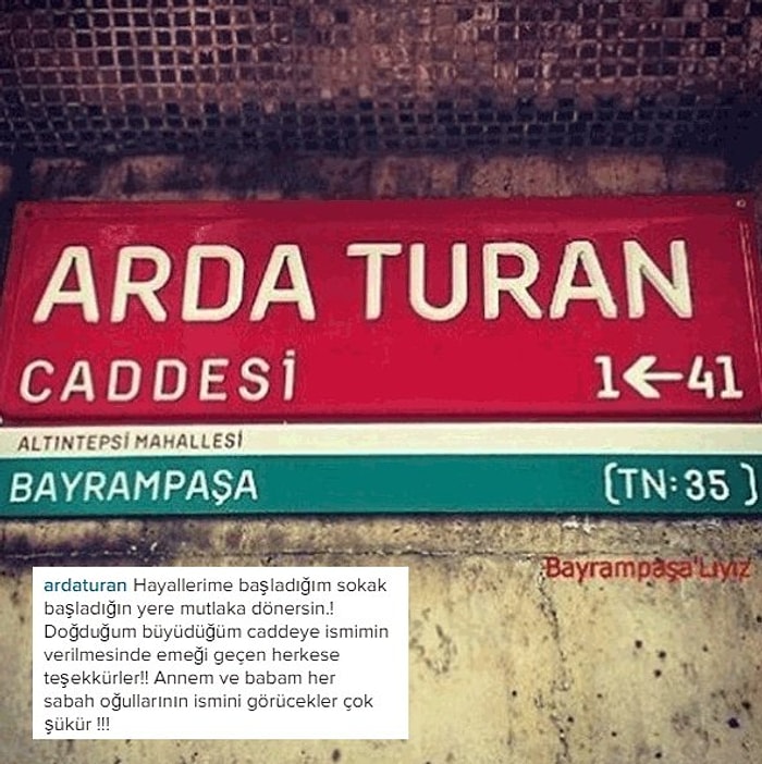 Arda Turan'dan Bayrampaşa'ya Teşekkür: 'Ailem Her Sabah Oğullarının İsmini Görecek'