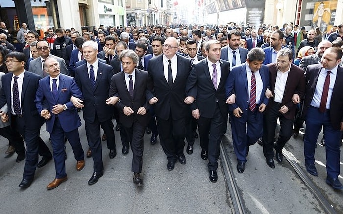 Başkonsoloslor Teröre Karşı İstiklal'de Yürüdü