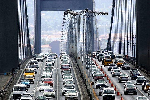 Bu arada, 2016’da 2015’e göre iki köprüden geçen araç sayısı kabaca 5.5 milyon azalmış görünüyor.