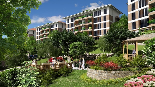 Şehirden uzak bir sitede