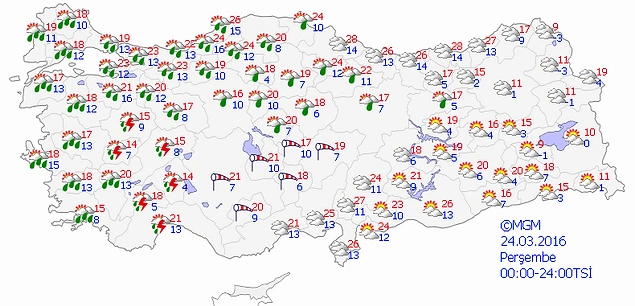 Meteoroloji'den Kuvvetli Yağış, Fırtına ve Toz Taşınımı Uyarısı