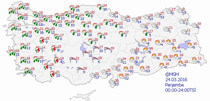 Meteoroloji'den Kuvvetli Yağış, Fırtına ve Toz Taşınımı Uyarısı