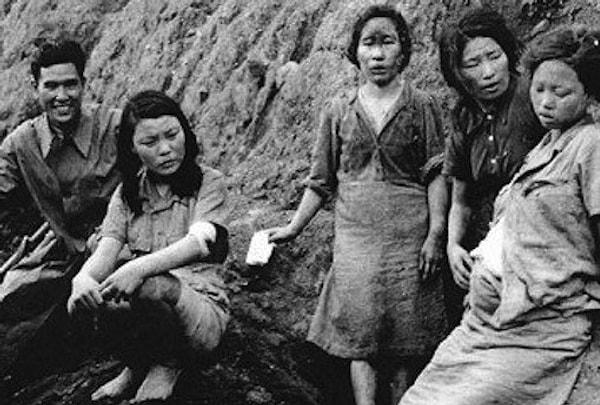 Japon ordusu, savaş esnasında askerlerinin cinsel ihtiyaçlarını karşılaması için birçok Koreli kadını, seks kölesi haline getirdi.