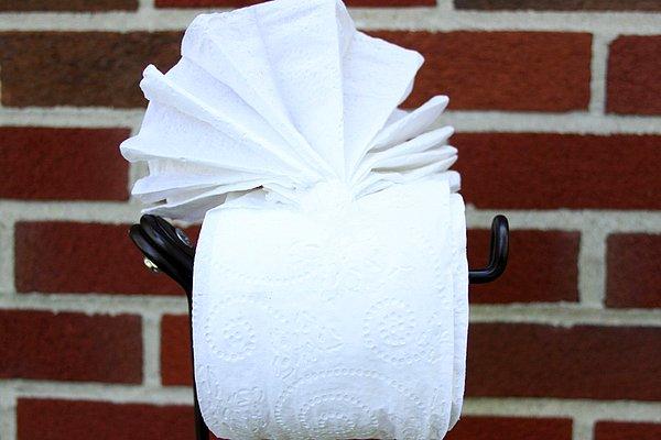 6. Tuvalet kağıdından origami denemeleri yapmak