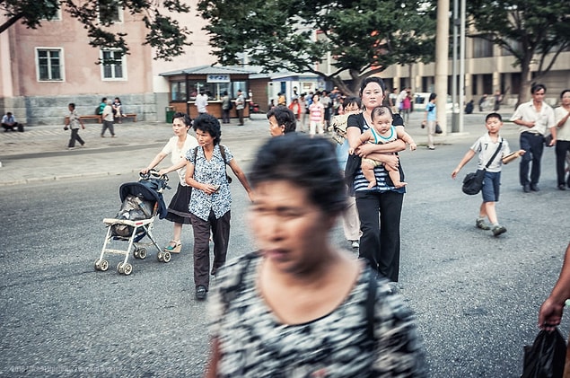 13. Kuzey Kore sokakları.