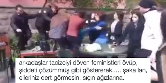 Eski Sevgilisini Taciz Ettiği İddia Edilen Erkeğe Feministlerden Meydan Dayağı