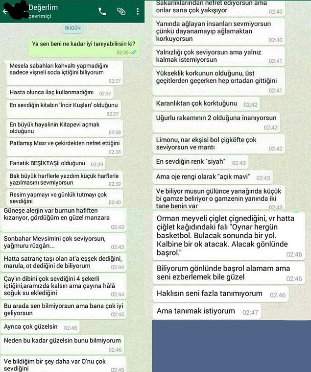 8. "Ne kadar tanıyorsun ki?"