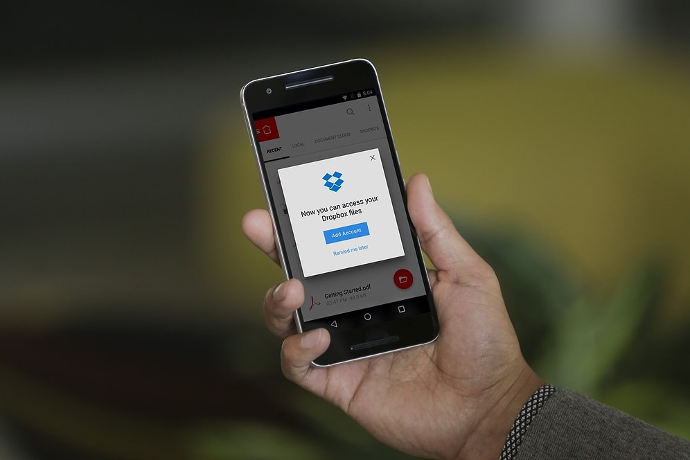Adobe Acrobat Reader ile Dropbox Entegrasyonu Sayesinde Tüm Dosyalarınıza Anında Ulaşın