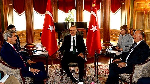 Erdoğan - Kerry görüşmesi