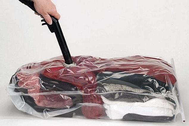 14. Vacuum-seal storage bags can save life!