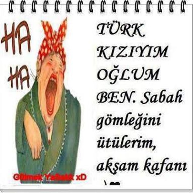 8. Olduğu gibi kabul edilmesini dikta eden Türk kızı