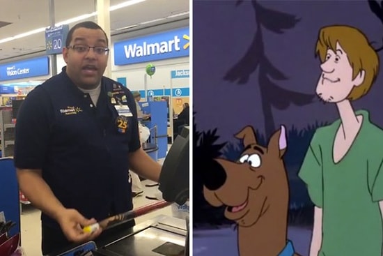 Scooby Doo ve Shaggy'nin Birebir Taklidini Yapan Wal Mart Çalışanı