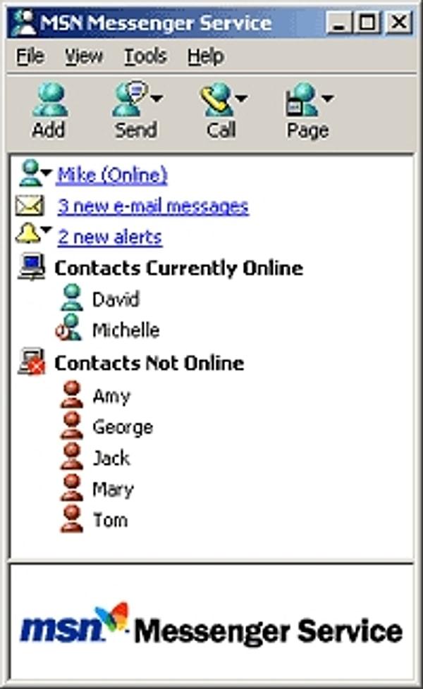 31. MSN Messenger'ın 3.0 sürümü piyasaya sürüldü.