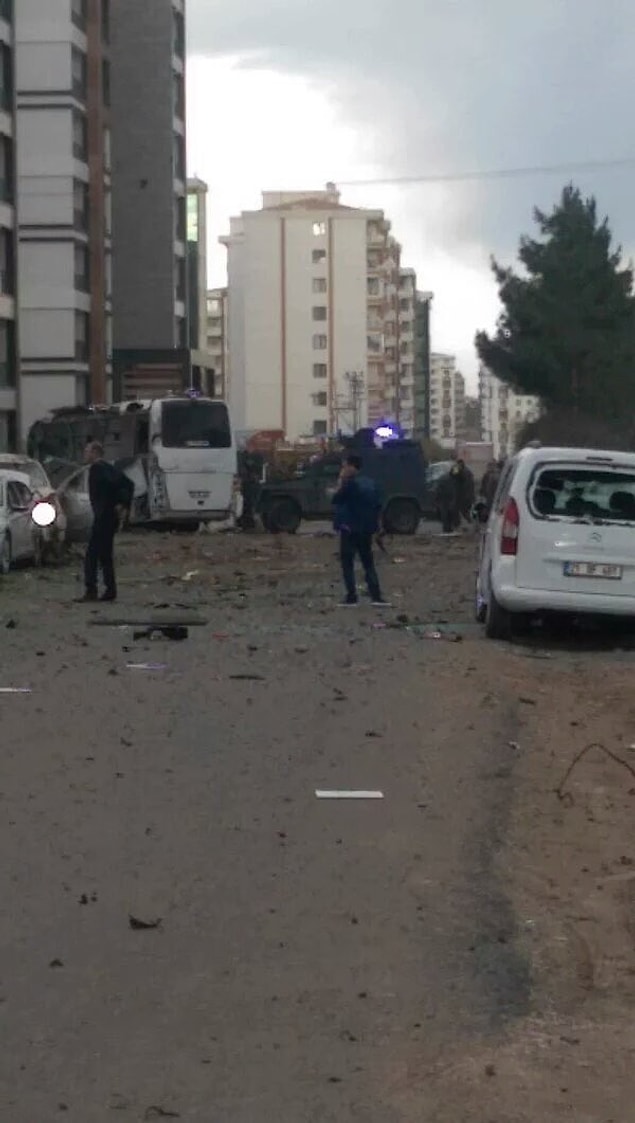 Patlamanın polis servisinde yarattığı hasar