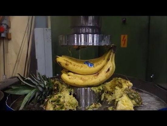 Салат на скорую руку под гидравлическим прессом