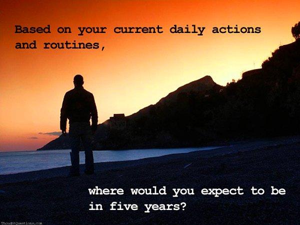 20. Şimdiki Günlük Aktivitelerin ve Rutinlerin ile Kendini 5 Yıl Sonra Nerede Görüyorsun?