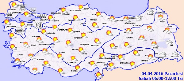 BÖLGELERİMİZDE HAVA