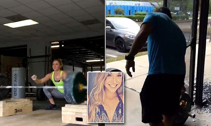 Halteri Kaldıramayıp Spor Salonunun Camlarını İndiren Kadın