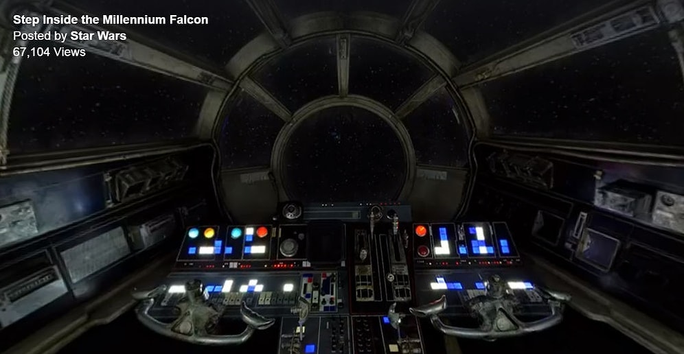 Millennium Falcon'un Kokpitinde 360° Sanal Tura Ne Dersiniz?