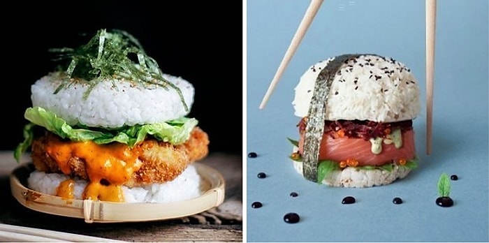 Instagram'da Yükselişe Geçen Yepyeni Yemek Trendi: 'Sushi-Burger'