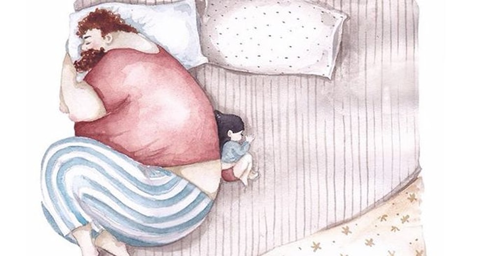 Baba-Kız İlişkilerini Anlatırken Herkesi Gülümsetecek 14 Başarılı Çizim