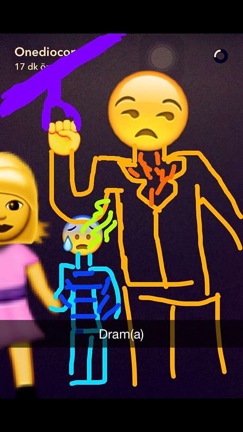 Onedio Çiziktirme Kuşağı Tam Gaz: Bir Yumruk Emojisi Üstüne Çizilmiş 35 Yaratıcı Snap