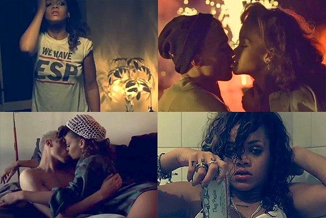 17. Rihanna'nın 'We Found Love' klibi Whitney Houston'ın ölümünü tasvir ediyor.
